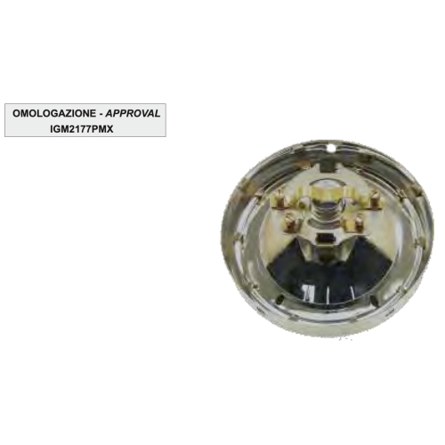 SIEM Scheinwerfer-Optikgruppe Ø 115 mm für VESPA 150 VB1T 150 GS VS1T VS2T VS3T VS4T GS komplett mit Rahmen und Lampenfassung und mit komplettem Visier ro 025793