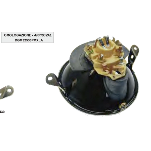 Faro delantero SIEM original con cristal completo para VESPA 80 125 150 200 PX PE ARCOBALENO 125 150 200 completo con portalámparas ro 139616 1R000267 163685