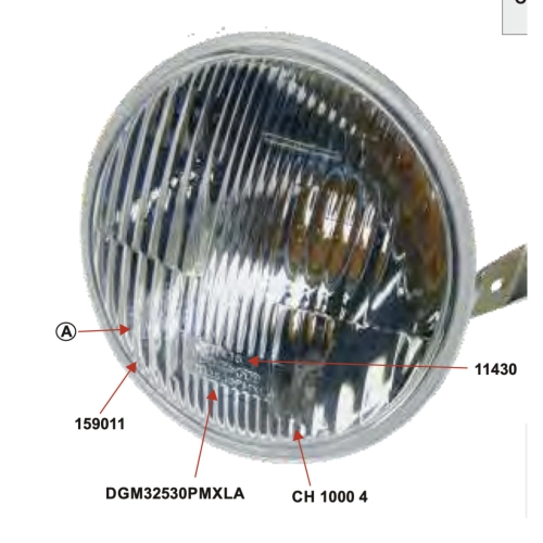 Faro delantero SIEM original con cristal completo para VESPA 80 125 150 200 PX PE ARCOBALENO 125 150 200 completo con portalámparas ro 139616 1R000267 163685