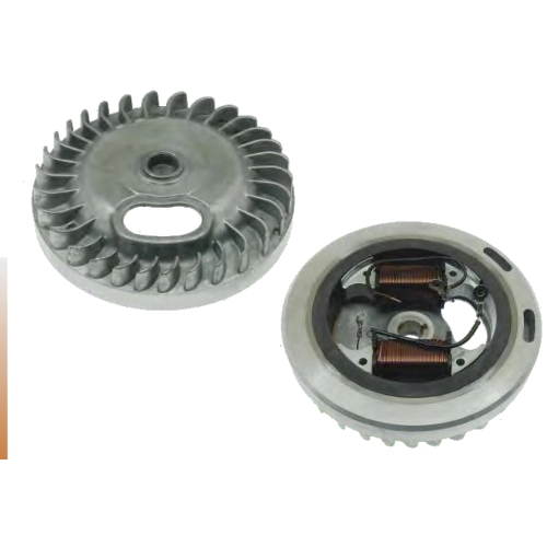 Flywheel rotor with 2 coils for PIAGGIO 50 CIAO BRAVO SI engine with points ignition ro 1218225 1874045 1665425