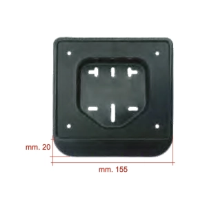 Soporte para matrícula VESPA 50 LRN PK HP XL SPECIAL Ciclomotor PIAGGIO CIAO SI BRAVO BOXER y scooter, placas de 6 dígitos, tamaño minicar, 14 x 12 pulgadas, polipropileno negro.