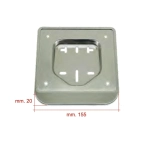 Soporte cromado para matrícula VESPA 50 LRN PK HP XL SPECIAL Ciclomotor PIAGGIO CIAO SI BRAVO BOXER y scooter, placas de 6 dígitos, tamaño minicar, 14 x 12 pulgadas, polipropileno negro.