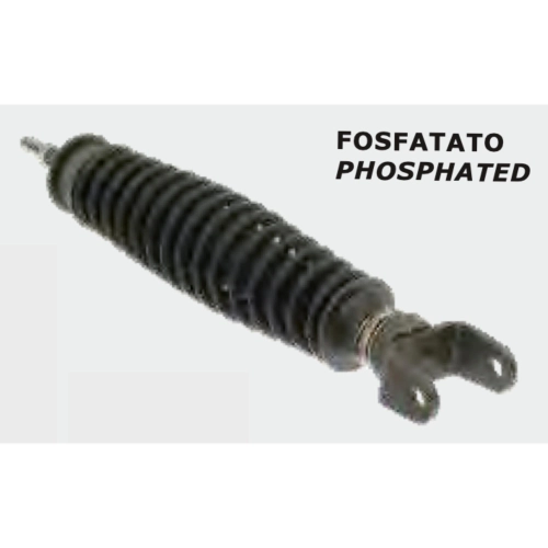 CARBONE phosphatierter hinterer Stoßdämpfer für VESPA PK 50 125 PK XL HP N FL FL2 RUSH, italienisches Produkt