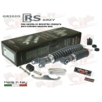 Kit de amortiguadores delanteros y traseros CARBONE SPORT RS GREY para VESPA 50 90 125 NLR SPECIAL ET3 PRIMAVERA, ajustables con 3 posiciones, completo con accesorios para revisión y restauración.