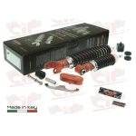 Kit d'amortisseurs avant et arrière CARBONE SPORT TUNING pour VESPA 50 90 125 NLR SPECIAL ET3 PRIMAVERA, réglable sur 3 positions, avec accessoires pour la révision et la restauration.