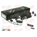 Kit d'amortisseurs avant et arrière CARBONE SPORT TUNING noirs pour VESPA 50 90 125 NLR SPECIAL ET3 PRIMAVERA, réglables sur 3 positions, avec accessoires pour la révision et la restauration.