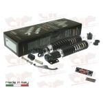 Kit d'amortisseurs avant et arrière CARBONE SPORT TUNING noirs pour VESPA PX PE 80 125 150 200 ARCOBALENO T5, réglable sur 3 positions, avec accessoires de révision et de restauration.