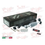 Kit de amortiguadores delanteros y traseros CARBONE ECO MODERN para VESPA 50 90 NLR SPECIAL 125 PRIMAVERA ET3, completo con accesorios para revisión y restauración.