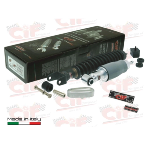 Kit de amortiguadores delanteros y traseros CARBONE para VESPA 50 90 NLR SPECIAL 125 PRIMAVERA ET3 completo con accesorios para revisión y restauración.