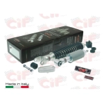 Kit de amortiguadores delanteros y traseros CARBONE para VESPA 50 NR primera serie, completo con accesorios para revisión y restauración.