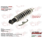 Amortisseur arrière CARBONE SPORT pour VESPA 125 ET4 LX LXV renforcé, réglable 3 positions, référence 56230R 598929