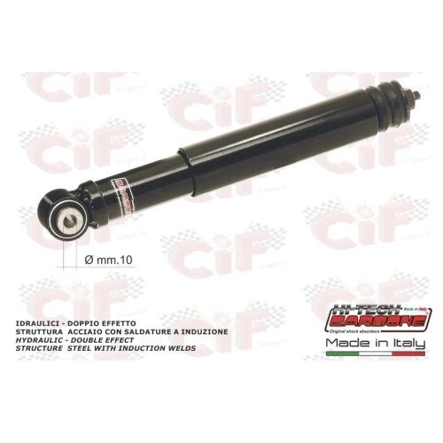 Amortiguador trasero de carbono negro para APE CAR MP 501 P601 V P2 P3 MPV MPM, distancia entre ejes de 390 mm, referencias 136541, 136544 y 1364514.