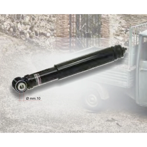 Amortiguador trasero de carbono negro para APE CAR MP 501 P601 V P2 P3 MPV MPM, distancia entre ejes de 390 mm, referencias 136541, 136544 y 1364514.