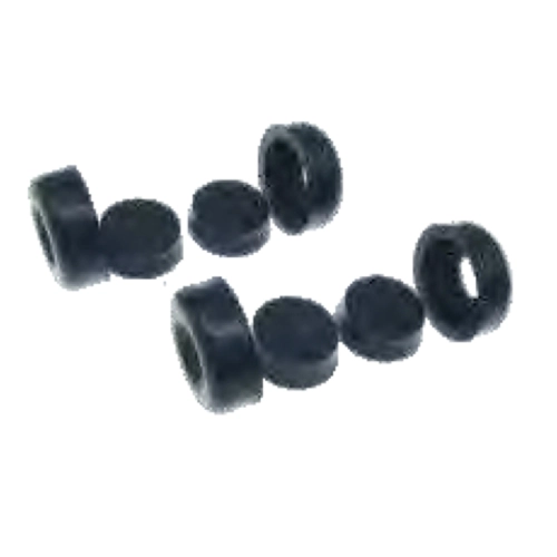 Set of 8 rubber seals for overhauling rear brake cylinders for APE 50 ro 154797 wheel brake shoe pump