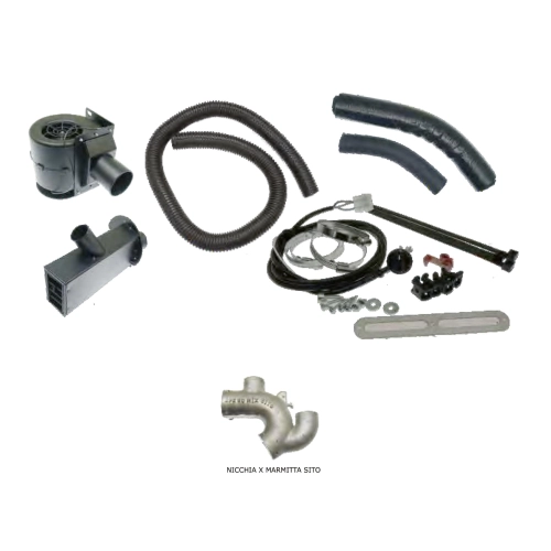 Kit de chauffage d'habitacle pour APE 50 2T EURO 4 2018-2019 avec niche en aluminium pour silencieux SITO