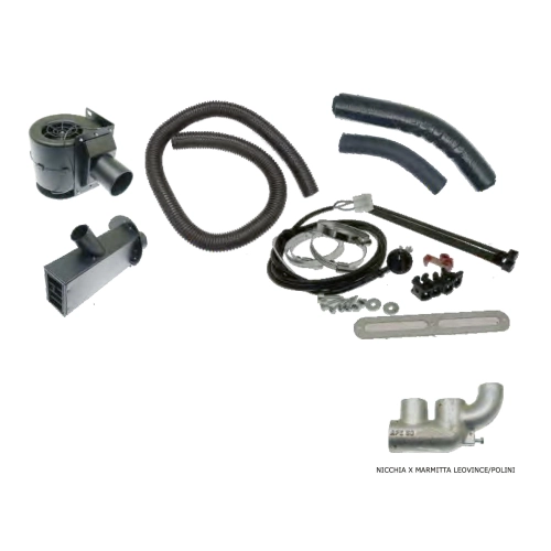 Kit calefacción interior habitáculo APE 50 2T EURO 4 2018 2019 con nicho de aluminio para silenciador LEOVINCE y POLINI