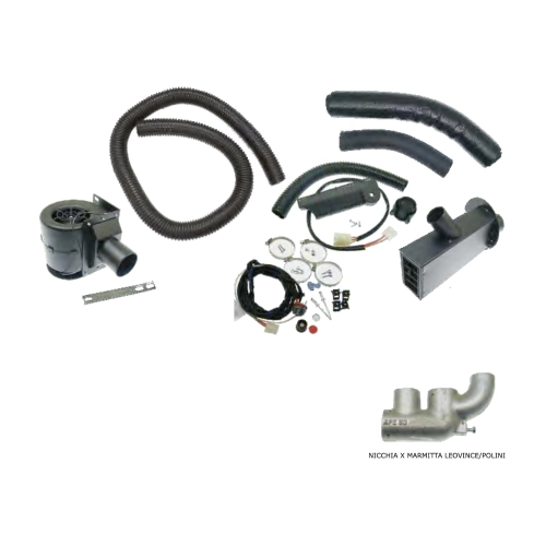 Kit de chauffage d'habitacle APE 50 P 50 FL2 EUROPA APE 50 CATALYTIC APE 50 MIX EURO2 avec niche en aluminium pour silencieux LEOVINCE et POLINI