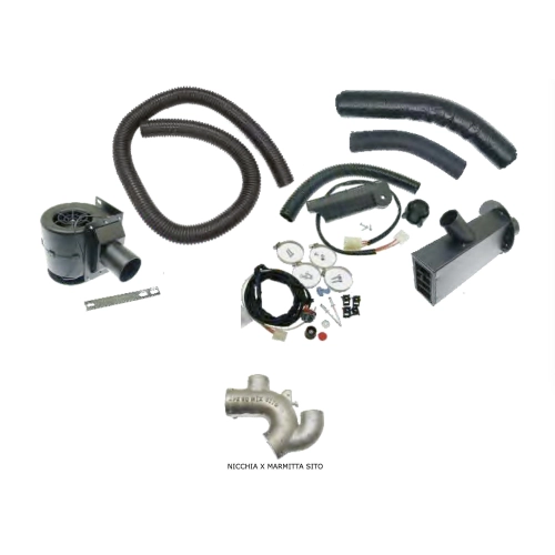 Kit de chauffage d'habitacle APE 50 P 50 FL2 EUROPA APE 50 CATALYTIC APE 50 MIX EURO2 avec niche en aluminium pour silencieux SITO