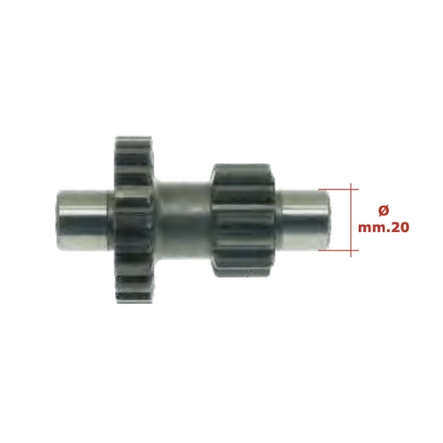 Eje de doble marcha atrás, extremo del eje, Ø 20 mm, para APE MP P501 P601 P601V 220 MPM MPV CAR ro 118901