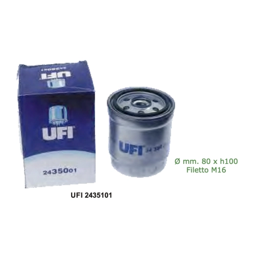 Kraftstofffilter PIAGGIO APE CAR TM P703 420 POKER Diesel ref. UFI 2435101