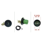 Tappo serbatoio carburante per PIAGGIO APE P 50 P tipo piccolo r.o. 445278 modelli con serbatoio in plastica e imboccatura stretta con serratura e chiavi