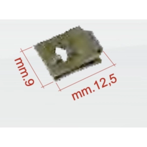 Elastische Platte 12,5 x 9 für selbstschneidende Schrauben Ø 3,5 mm für VESPA 50 90 125 PK APE ET3 PRIMAVERA 1 Stück ro CM017403 verschiedene Anwendungen