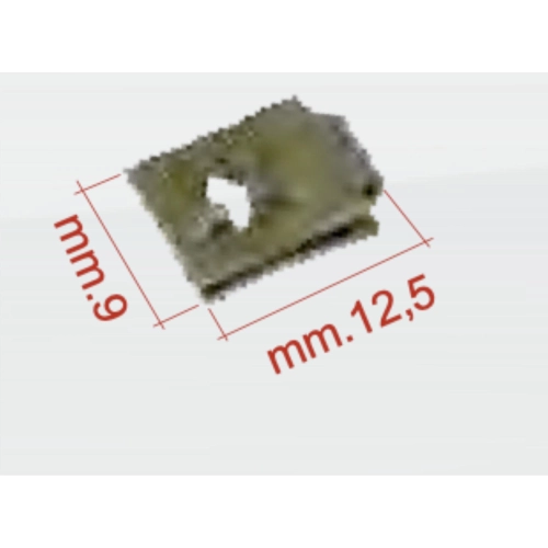 Elastische Platte 12,5 x 9 für selbstschneidende Schrauben Ø 3,5 mm für VESPA 50 90 125 PK APE ET3 PRIMAVERA 1 Stück ro CM017403 verschiedene Anwendungen