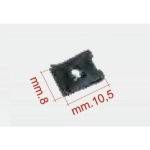 Piastrina elastica 10,5 x 8 per vite autofilettante Ø 2,9 mm fissaggio clacson per VESPA 50 90 125 PK APE ET3 PRIMAVERA 1 pezzo r.o. 008088