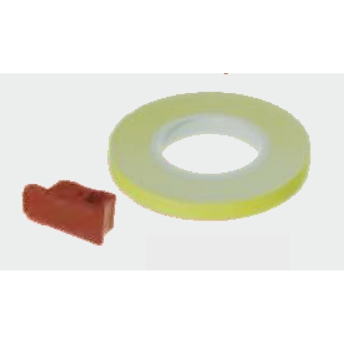 Fluorescent yellow sticker roll 5 mm x 6 meters for wheel rims, bodywork and various applications, phosphorescent adhesive decoration