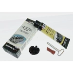Pasta de masilla negra 666 para juntas de motor, tubo de 75 ml para VESPA APE LAMBRETTA MOTOM, autovulcanizante de alta temperatura.