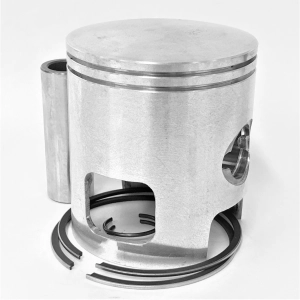 PISTONE GOL per PIAGGIO VESPA PX T5 125 DAL 1985 con miscela 2% completo di fasce