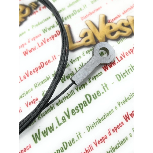 Cable de transmisión del control del acelerador para VESPA 150 GS VS1T con cables externos de primera serie con cabezal para la inserción del pomo y cabezal para estañar en el lado del carburador.