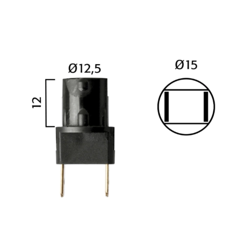 Portalámparas para indicadores luminosos T10 para velocímetro VESPA PK PX COSA T5 instrumentación