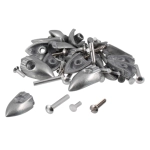 Kit puntalini VESPA 125 V1 al V15 V30 V31 V32 V33 completo di viti e rivetti per strisce listelli pedane prodotto italiano di ottima qualità