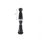 Valve TR412 pour jantes tubeless PAX, droite courte, 25 mm, standard, revêtement caoutchouc, pour Vespa, Lambretta et scooters, trou de 14,5 mm