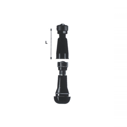 Valve TR413 pour jantes tubeless PAX droites, standard 35 mm, revêtement caoutchouc, pour Vespa, Lambretta et scooters, trou de 14,5 mm