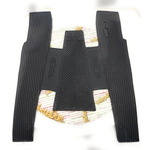 Black rubber floor mat for VESPA COSA 80 125 150 200