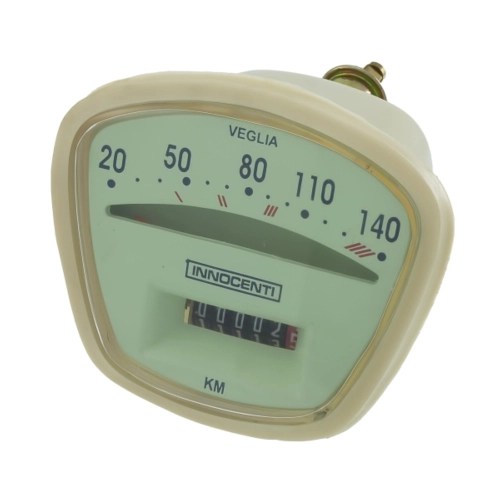 Grüner Tachometer mit Skala bis 140 km/h für LAMBRETTA 125 150 LI TV 175 SX 150 3er-Serie ro 00611125