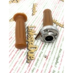 Einzug-Gasgriffsteuerung für PIAGGIO 50 CIAO SI BRAVO BOXER, maximaler Hub 25 mm, Rallye-Motorrad, Café Racer, rechter Hebelhalter, Paar Griffe