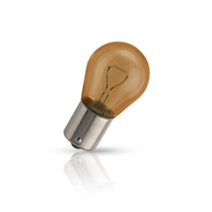 PHILIPS S25 PY21W 12V 21W single-light orange bulb, BAU15s socket. Philips ref: 12496NACP