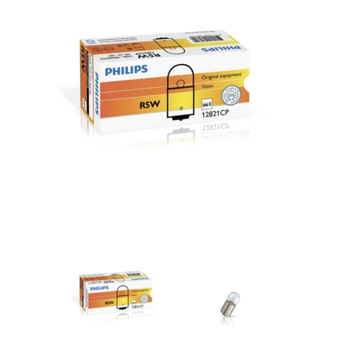 PHILIPS R5W 12V 5W BA15S socket ball lamp bulb Ref.Philips: 12821CP