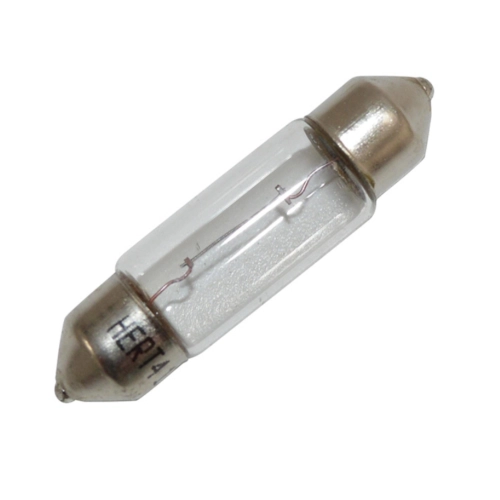 FEESTON Ø 10x36 mm HERT 12 Volt 15 W torpedo bulb for VESPA APE 10.5X38 lamp for warning lights and fuel level indicators, speedometer and instrumentation, taillights and headlights SV5.5 SV7 SV8.5
