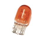 HERT T20 W21/5W 12 Volt 5/21 W all-glass double-light orange bulb, W3X16D fitting for various VESPA WEDGE BASE headlight applications