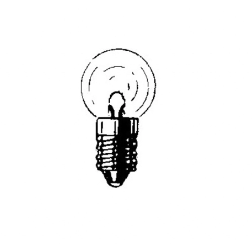 HERT 0.50 G15 10/13 6 Volt 3 W EDISON micro E10 socket light bulb for VESPA vintage cycle, license plate and headlight lamp E 10, headlights, cycle sidecar, bike