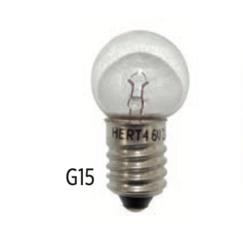 HERT 0.50 G15 10/13 6 Volt 3 W EDISON micro E10 socket light bulb for VESPA vintage cycle, license plate and headlight lamp E 10, headlights, cycle sidecar, bike