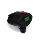 Diverter switch with clamp with Stop button and horn for mopeds PIAGGIO CIAO SI BRAVO BOXER VESPA APE Faro Basso Calessino ro CEV 8212
