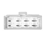 Connecteur femelle rectangulaire à 8 trous et connecteurs mâles Faston moyens VESPA APE LAMBRETTA CIAO SI BRAVO BOXER pour prises de contact, interrupteurs, systèmes électriques, applications diverses