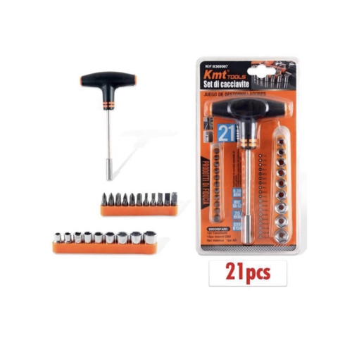 T-handle screwdriver kit with 20 interchangeable tips for VESPA APE LAMBRETTA CIAO SI BRAVO ideal for tool bag and emergency