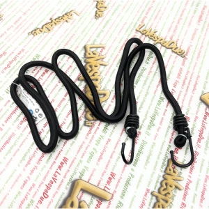 Cordon élastique avec crochets métalliques 0,8 x 150 cm pour porte-bagages VESPA APE et LAMBRETTA, diverses applications pour la fixation de bagages et de colis