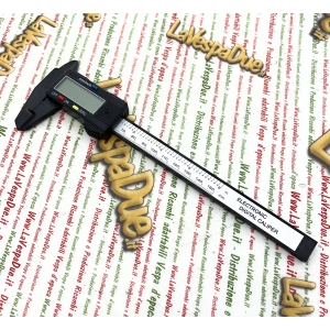 Calibrador digital de fibra de carbono de hasta 15 cm (6") para VESPA APE LAMBRETTA. Herramienta de medición de micrómetro para medición de profundidad interna y externa.